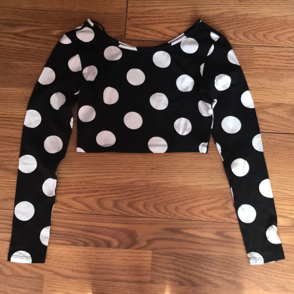Long sleeve crop top